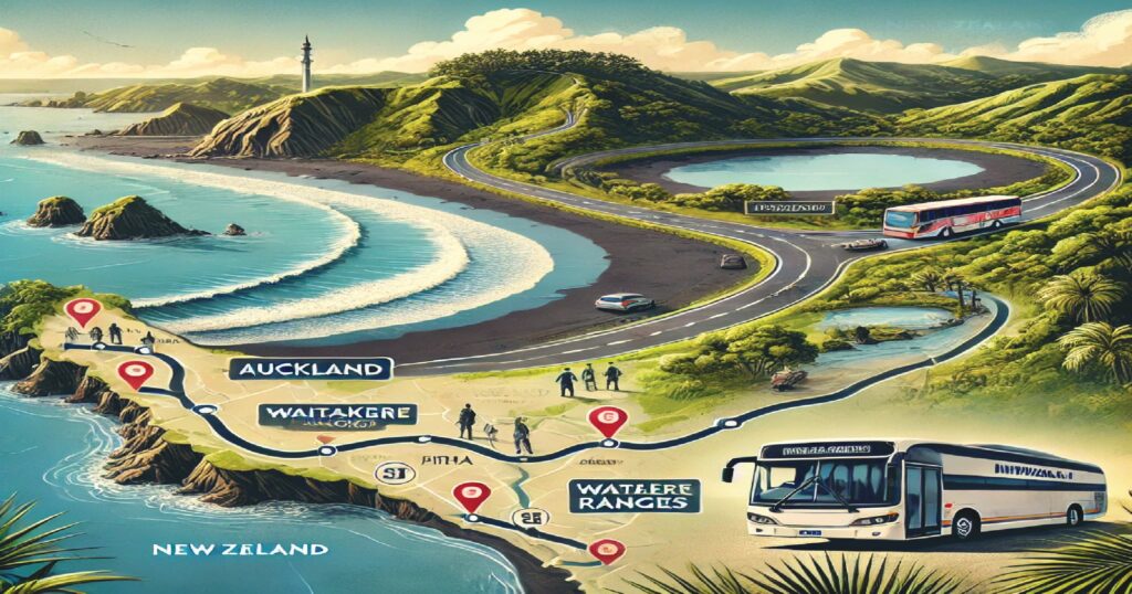 How to Get to Piha Beach from Auckland City BY CAR AND BUS